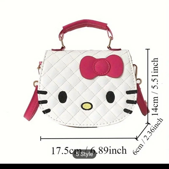 Hello Kitty White and Pink Quilted Bag - Picture 3 of 8
